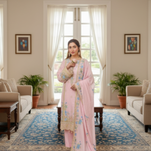 Saadia Ahmed LWSU-25FE308 Embroidered Cotton