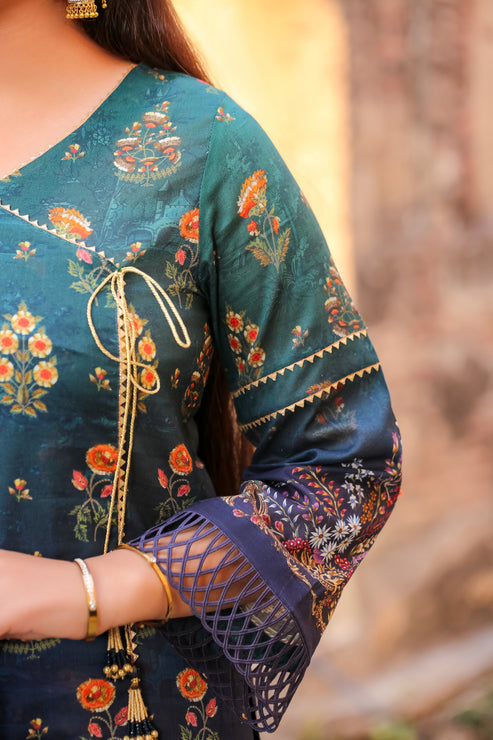 Saadia Ahmed LWSU-25P309 3-Pcs Printed Lawn - Image 2