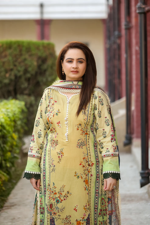 Saadia Ahmed LWSU-25P311 3-Pcs Printed Lawn - Image 2
