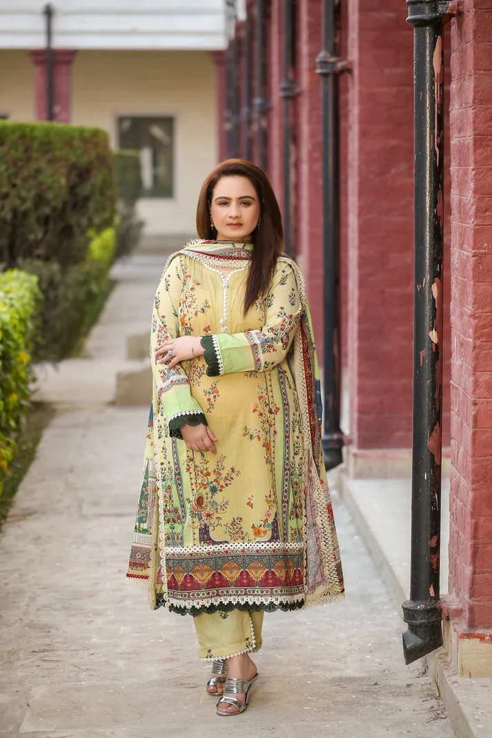 Saadia Ahmed LWSU-25P311 3-Pcs Printed Lawn - Image 5