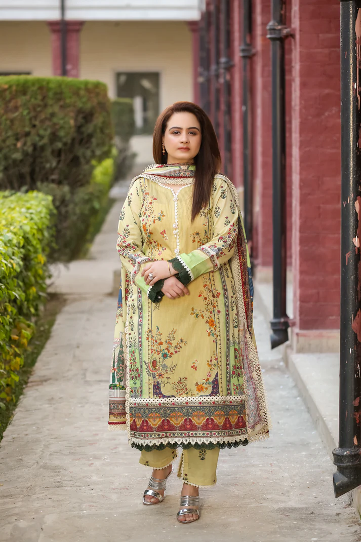 Saadia Ahmed LWSU-25P311 3-Pcs Printed Lawn - Image 6