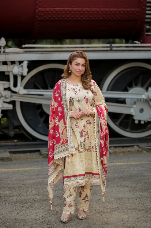 Saadia Ahmed LWSU-25P312 3-Pcs Printed Lawn - Image 2