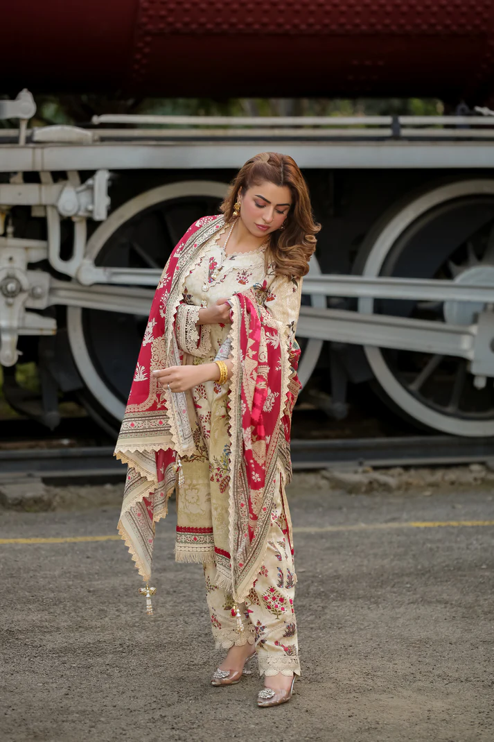 Saadia Ahmed LWSU-25P312 3-Pcs Printed Lawn - Image 3