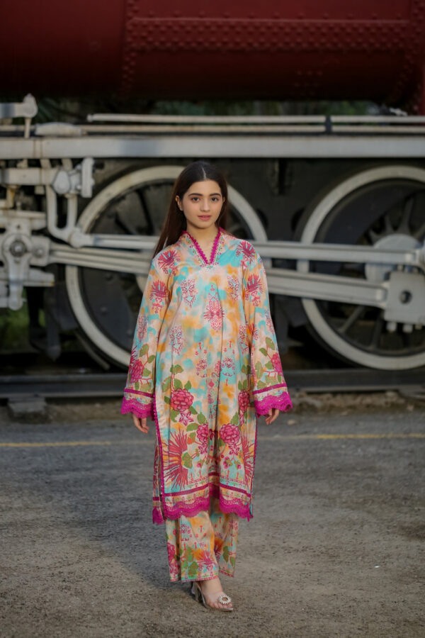 Saadia Ahmed LWSU-25P201 2-Pcs Printed Lawn