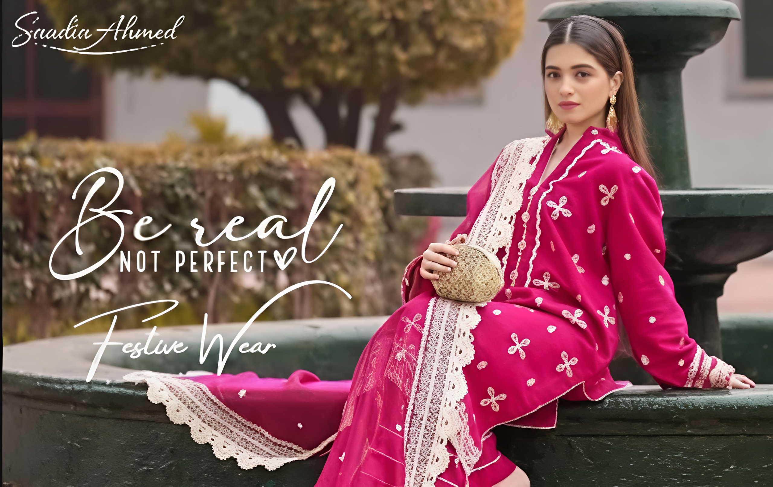 Saadia Ahmed Festive Wear Banner