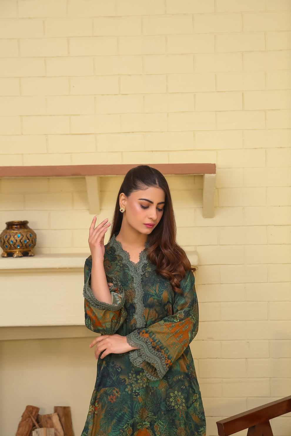 Saadia Ahmed LWSU-25P203 2-Pcs Printed Lawn - Image 5