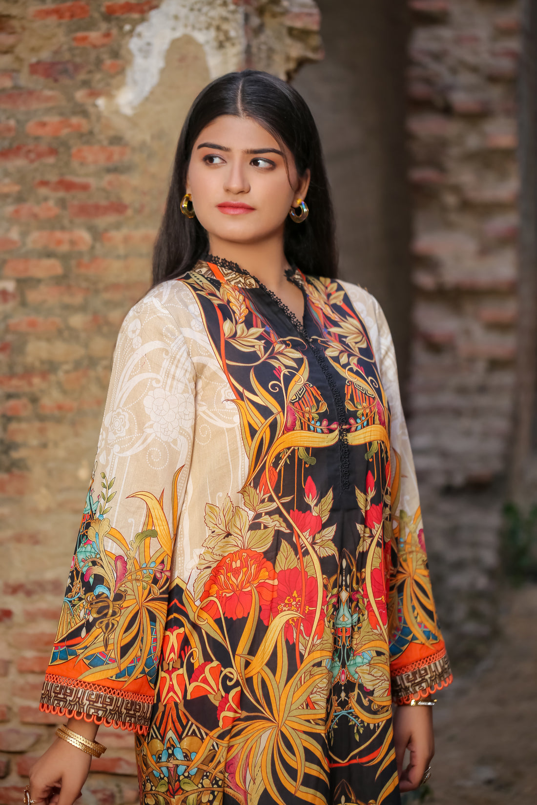 Saadia Ahmed LWSU-25P204 2-Pcs Printed Lawn - Image 6