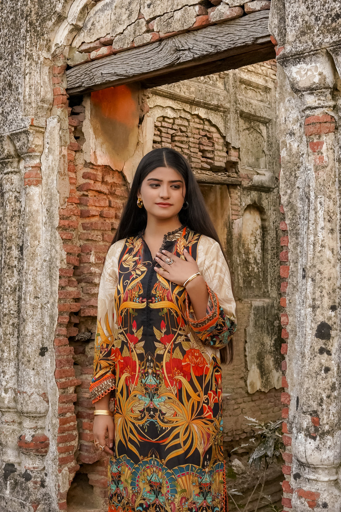 Saadia Ahmed LWSU-25P204 2-Pcs Printed Lawn