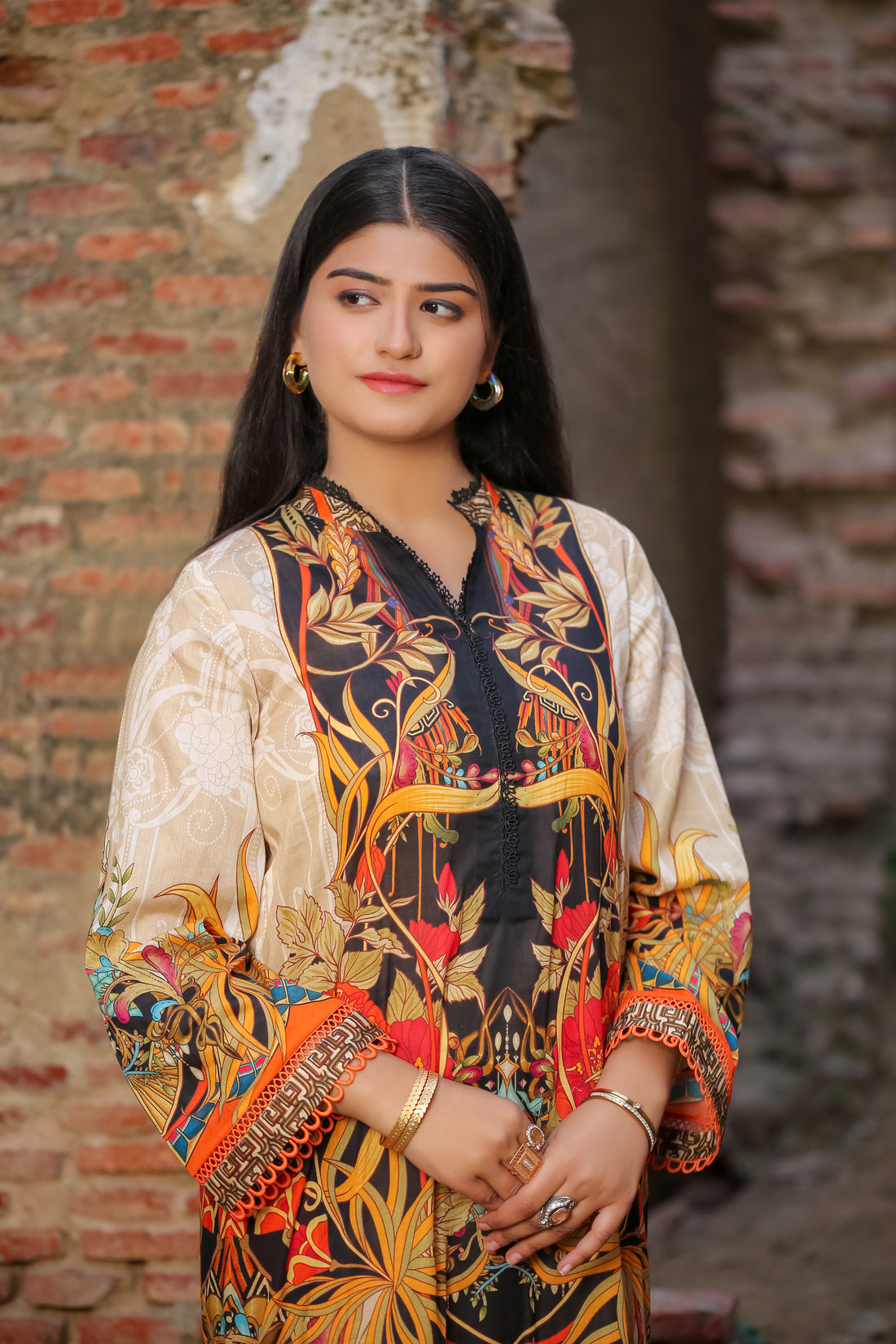 Saadia Ahmed LWSU-25P204 2-Pcs Printed Lawn - Image 5