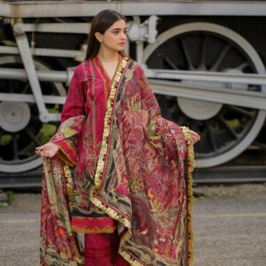 Saadia Ahmed LWSU-25P302 3-Pcs Printed Lawn