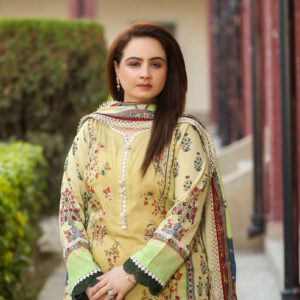 Saadia Ahmed LWSU-25P311 3-Pcs Printed Lawn