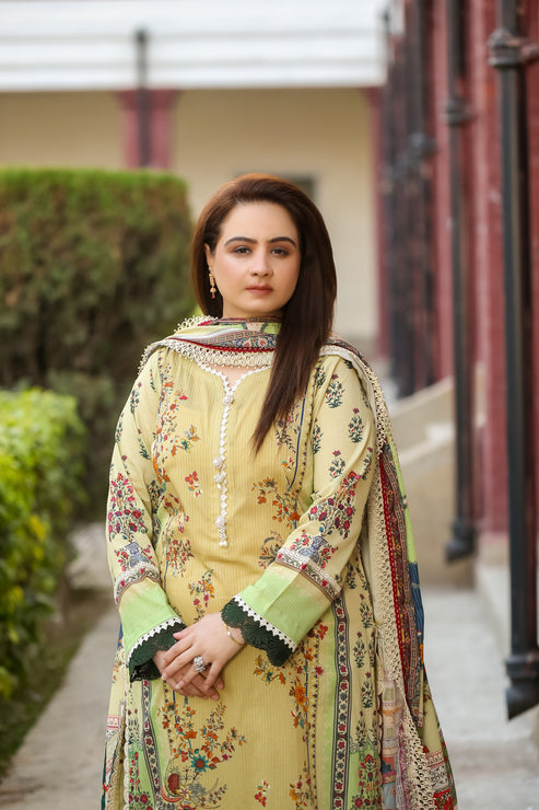 Saadia Ahmed LWSU-25P311 3-Pcs Printed Lawn

