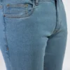 Light Blue Denim Jeans-Paint (Stretchable) Closeup