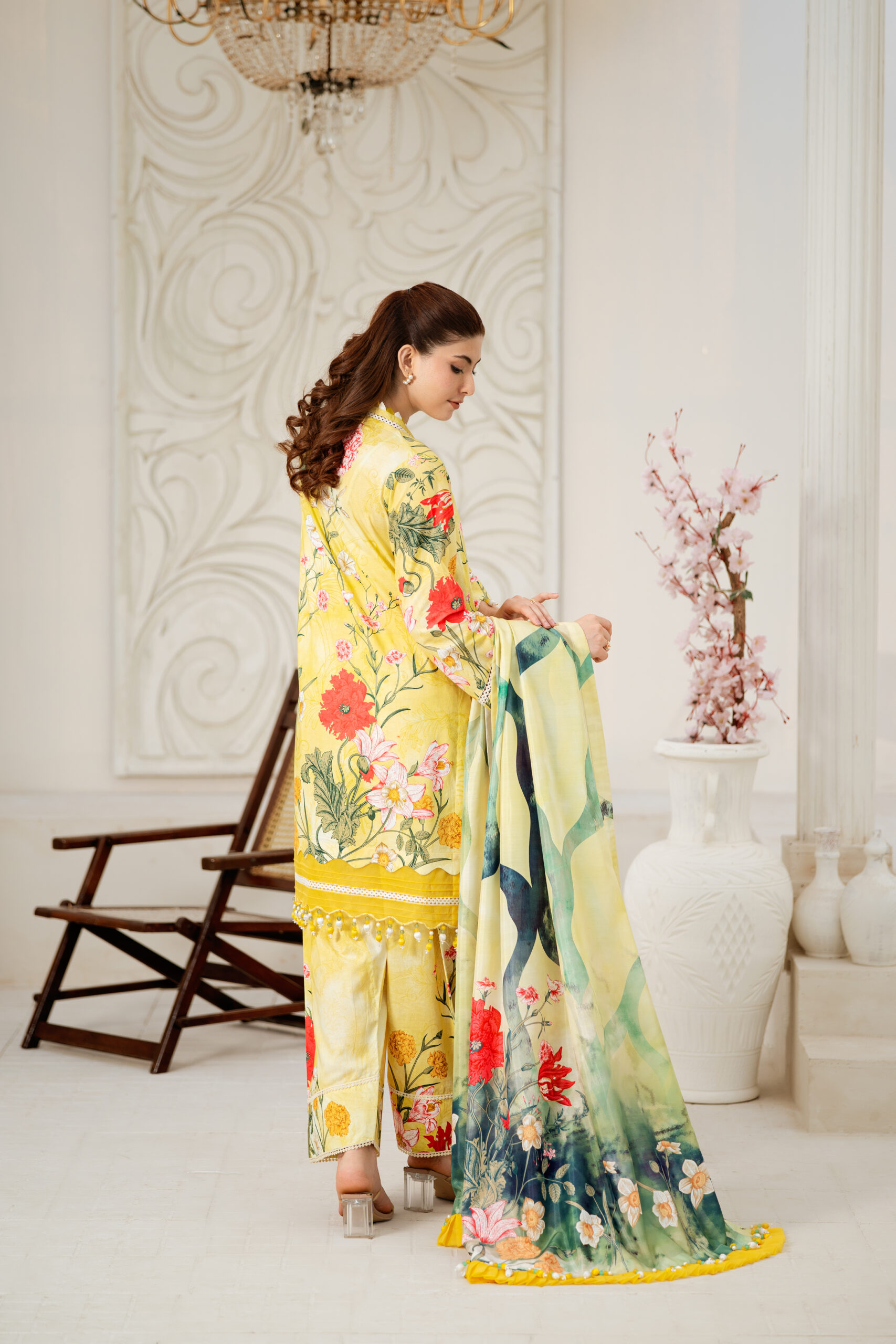 Saadia Ahmed SA26SP306 3pc Printed Lawn 26' - Image 6