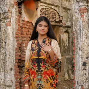 Saadia Ahmed LWSU-25P204 2-Pcs Printed Lawn