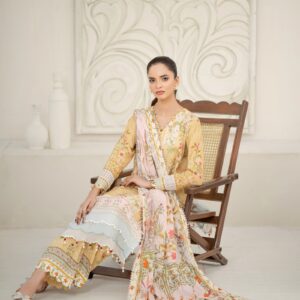 Saadia Ahmed SA26SP302 3pc Printed Lawn 26'