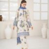 Saadia Ahmed SA26SP304 3pc Emb Lawn 26'