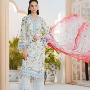Saadia Ahmed SA26SP309 3pc Emb Lawn 26'