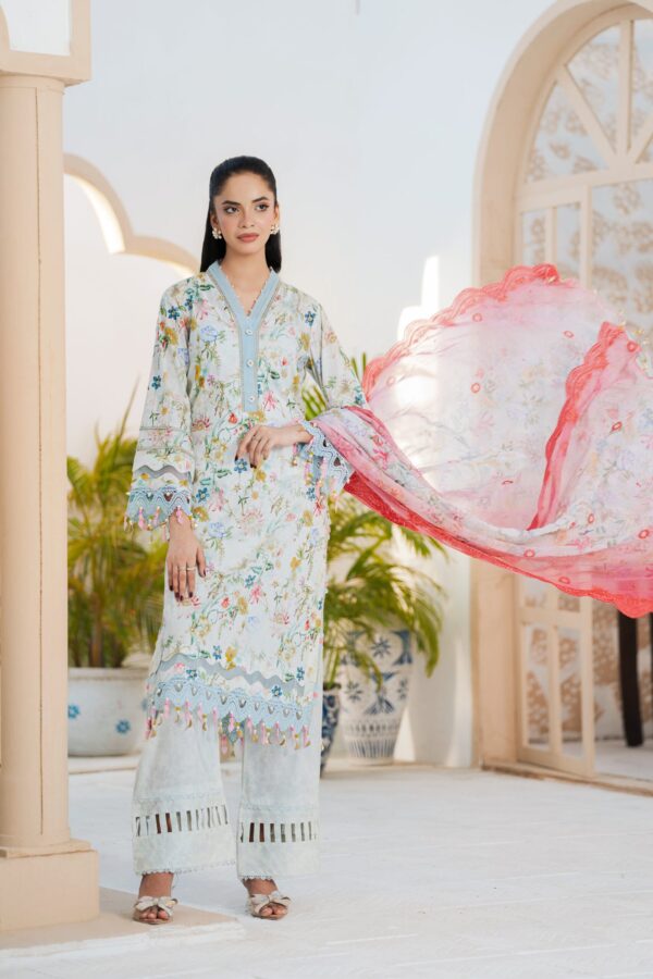 Saadia Ahmed SA26SP309 3pc Emb Lawn 26'